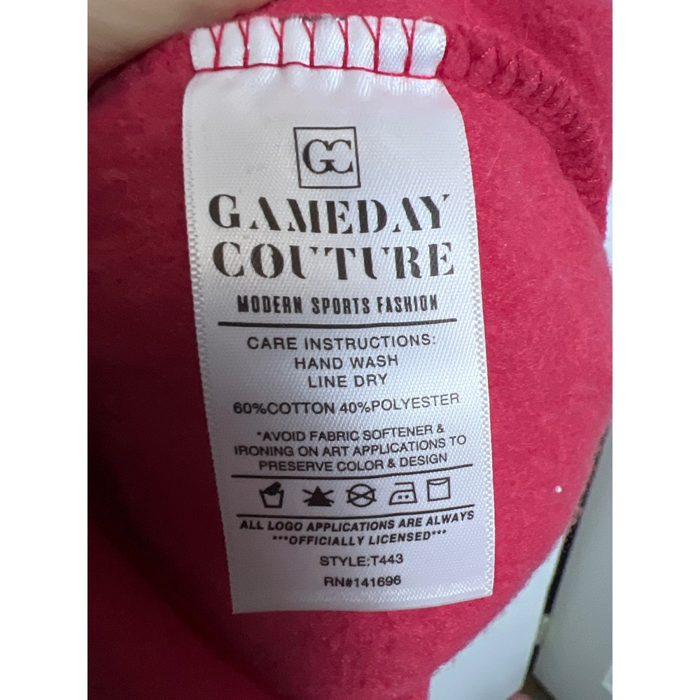 Gameday Couture Ohio State Buckeyes Red Rhinestone Cropped Hoodie XXXL Footall - Picture 8 of 10